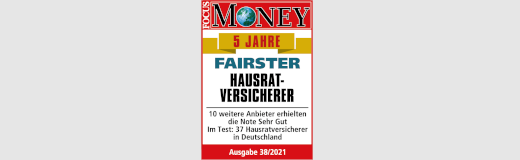 Focus Money Fairster Hausratversicherer